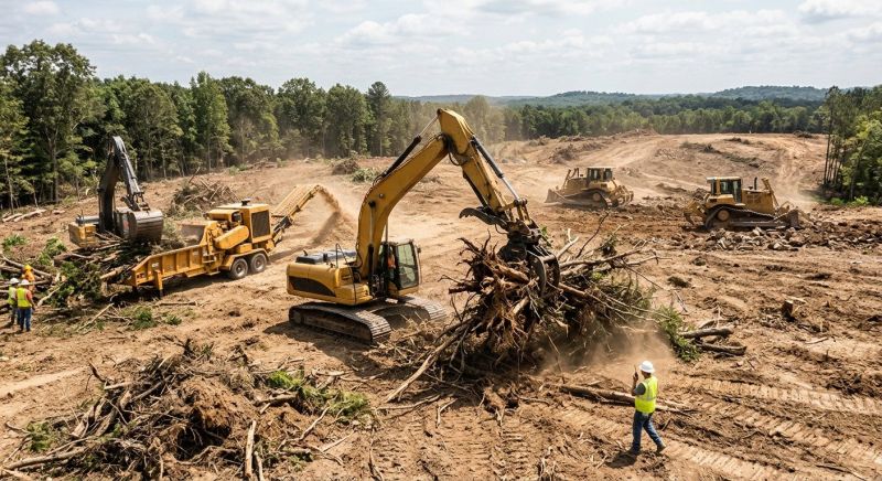 Commercial Land Clearing project example